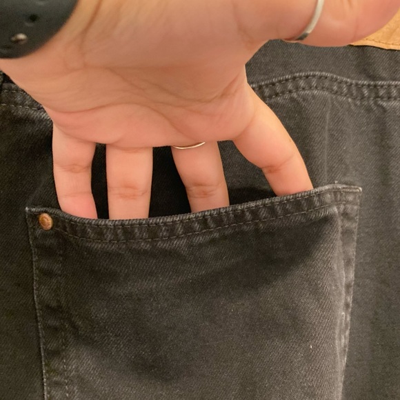 & Denim By H&M Loose Mom Jeans Black Wash Jeans - Picture 9 of 11